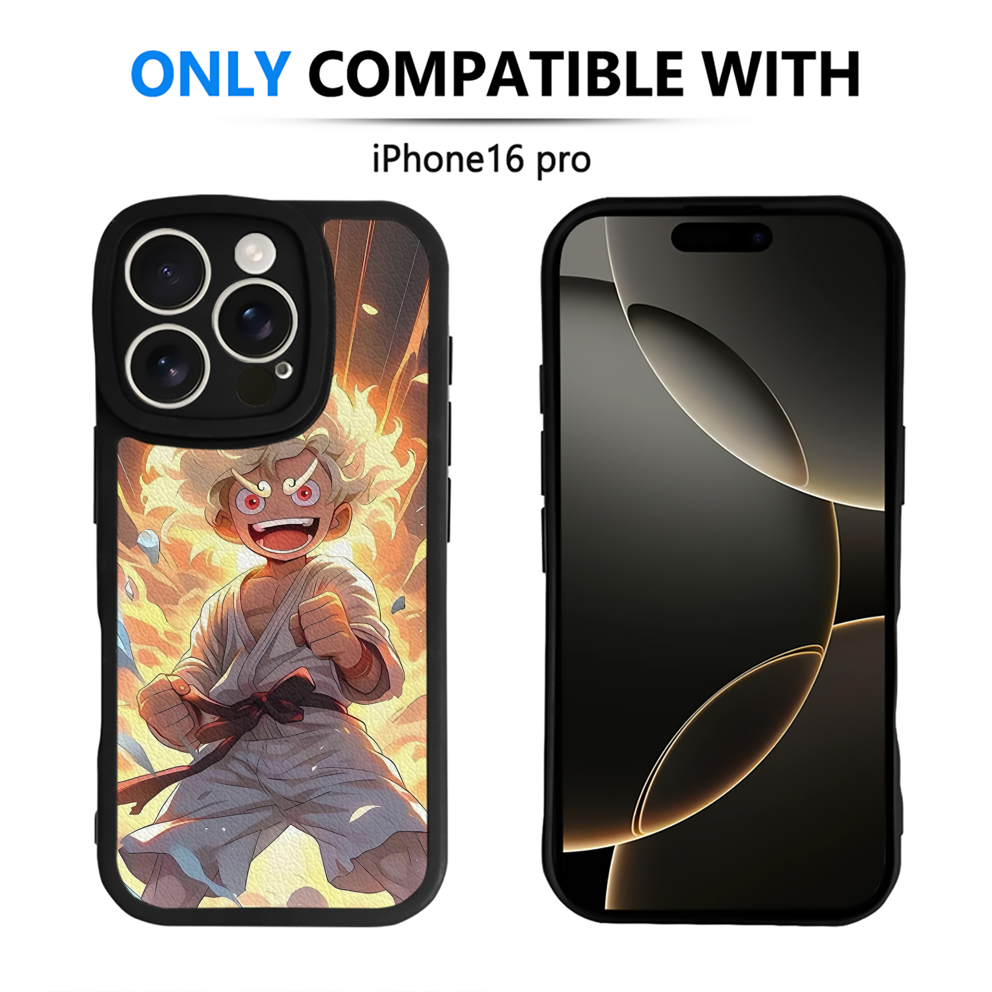 （画像用） ワンピース ONE PIECE 【iPhone 16シリーズ対応】シリコンスマホケース（レザー調） 材質：シリコン